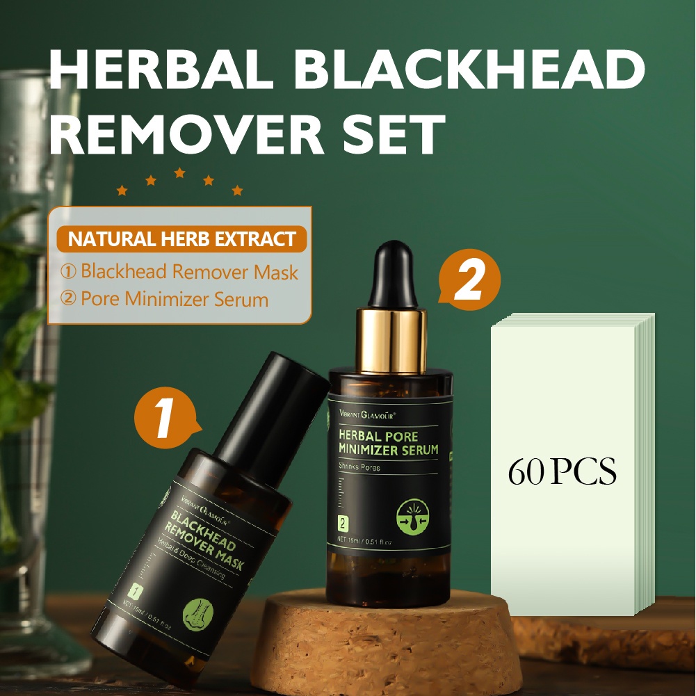 Bộ 2 món VIBRANT GLAMOUR gồm mặt nạ thảo dược giảm mụn đầu đen và serum thu nhỏ lỗ chân lông (có bán lẻ) | BigBuy360 - bigbuy360.vn