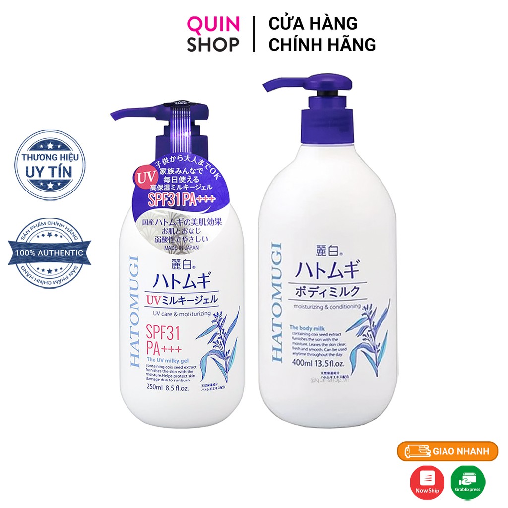 Sữa Dưỡng Thể Trắng Da Hatomugi Moisturizing &amp; Conditioning The Body Milk