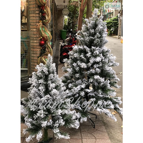 [LÁ DÀY ĐẸP - LOẠI 1] Cây thông Noel Phủ tuyết cao 180-240-300cm X-TREE-17