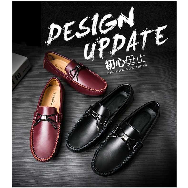 Giày lười da lộn thoáng khí phong cách Hàn Quốc cho nam