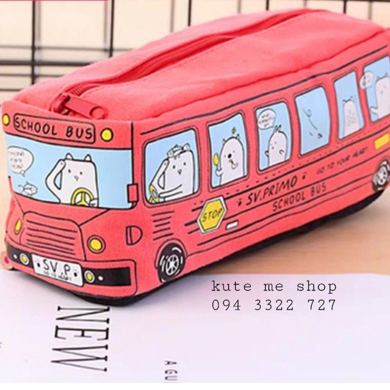 Hộp bút hình xe bus