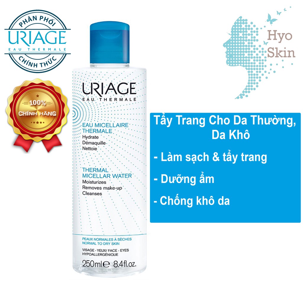 [CHÍNH HÃNG] Nước Tẩy Trang Uriage Dành Cho Da Thường/Da Khô URIAGE EAU MICELLAIRE THERMALE PNS