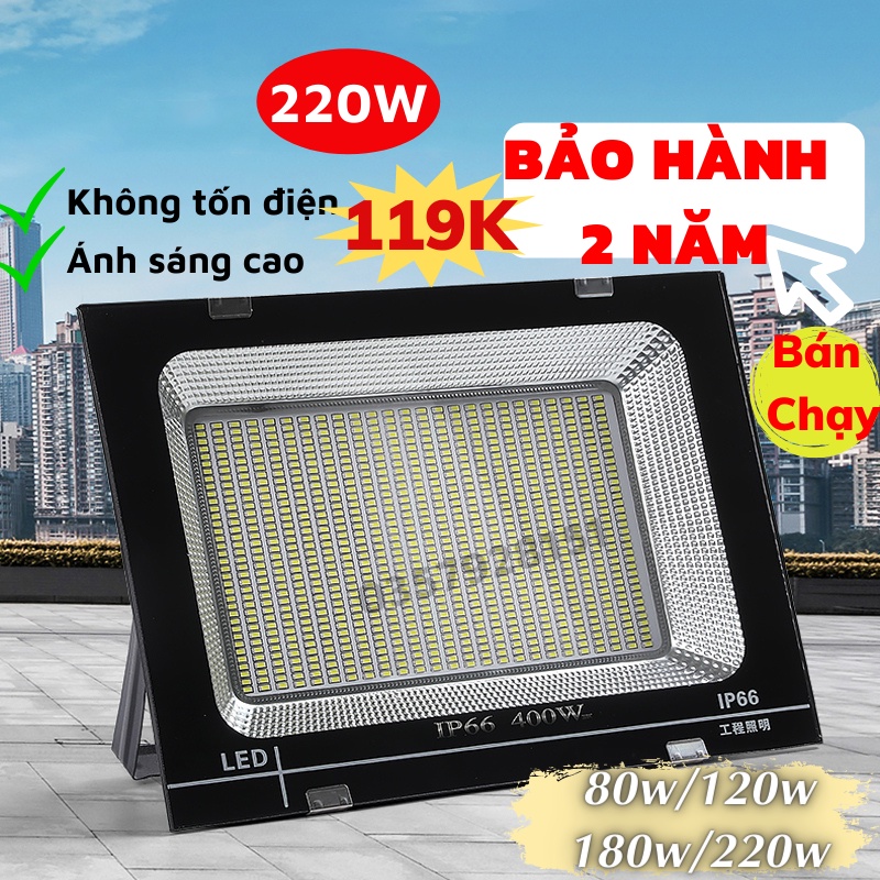 Đèn Pha Led Đèn Ngoài Trời Tiết Kiệm Điện Công Suất Cao Siêu Sáng Titan.st