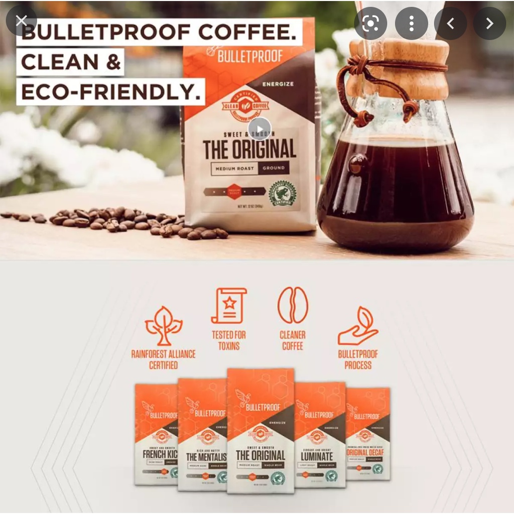 Bulletproof Coffee - Cafe sạch Bulletproof, giảm béo, giảm mỡ máu Guatemala, Colombia, El Salvador