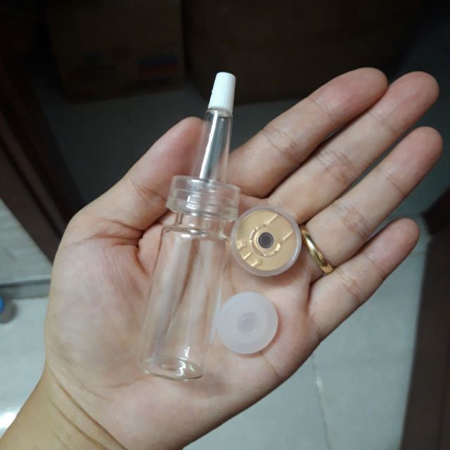 Lọ Chiết Serum ❤ RẺ VÔ ĐỊCH ❤ Lọ Chiết Tế Bào Gốc, Tinh Chất, Serum, Tinh Dầu 5ml,10ml Bộ 3 Nút, phụ kiện du lịch