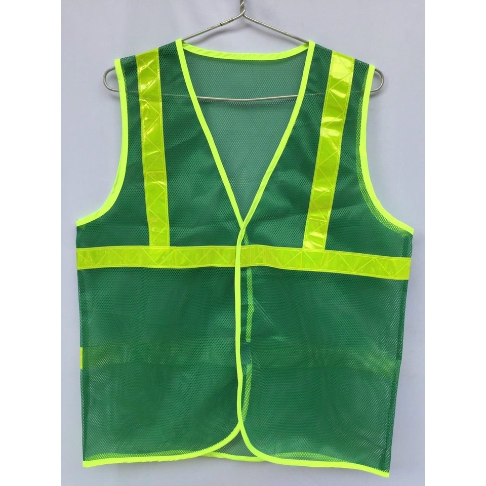 áo lưới phản quang công nhân giá rẻ ( màu xanh lá)