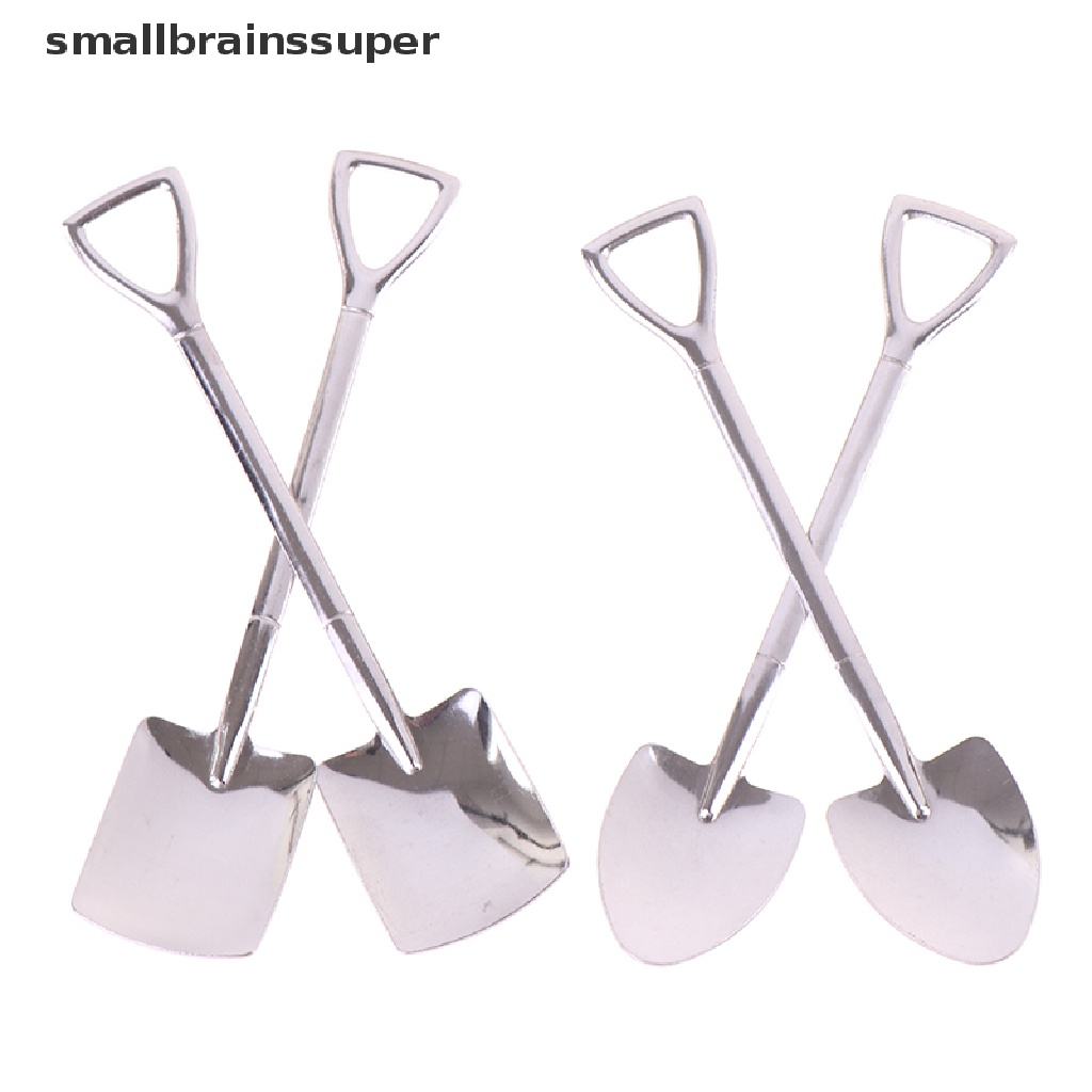 Set 4 Muỗng Cà Phê Bằng Thép Không Gỉ Phong Cách Retro