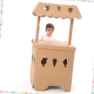 Nhà bìa carton mô hình quầy bán hàng