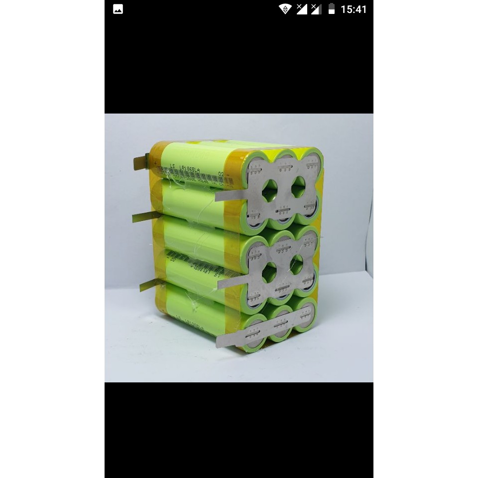 KHỐI PIN 18V/21V LOẠI 15 CELL DUNG LƯỢNG 6000MAH DÙNG CELL LISHEN XANH LÁ