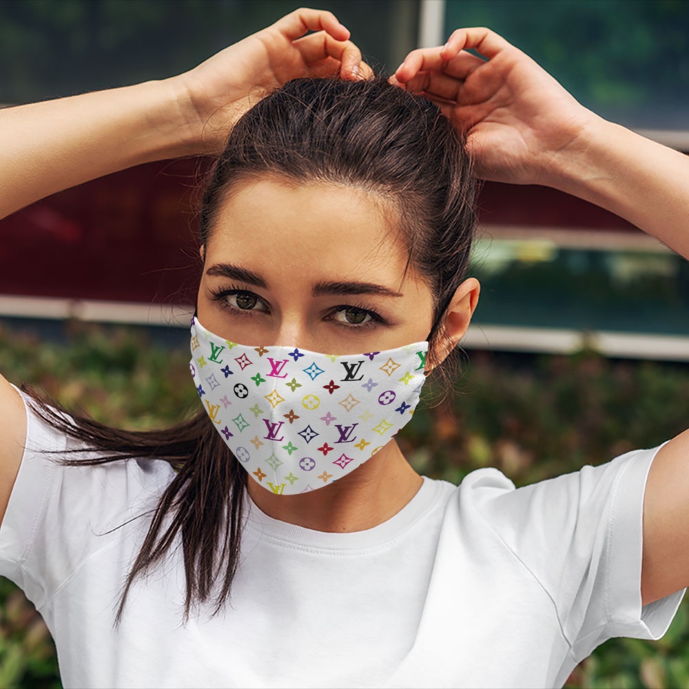 Khẩu Trang In Hình 3D L.V Soink Vải Cotton 100%,Kháng Khuẩn,Không Đau Tai,Dễ Thở Cho Nam Nữ