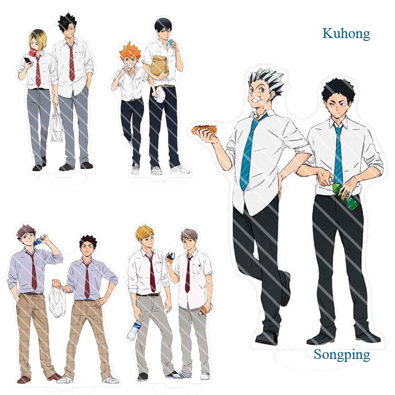 Mô hình để bàn trang trí đứng acrylic nhân vật anime Haikyuu