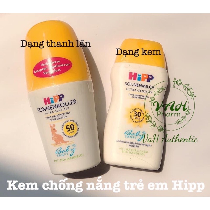 Kem chống nắng HIPP ORGANIC cho bé yêu tiêu chuẩn Bio 50ml mini bỏ túi tiện lợi