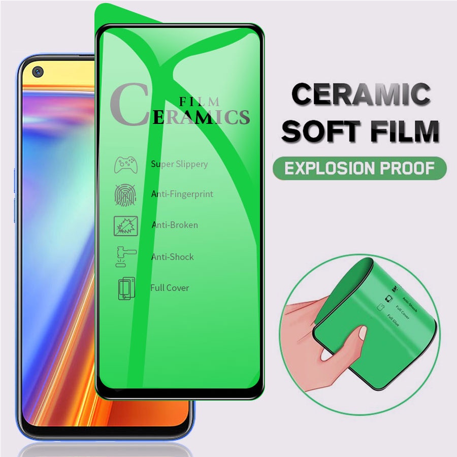 Phim gốm dẻo bảo vệ màn hình thích hợp cho Realme C2 C3 C11 C12 C15 3 5 6 7 Pro 5i 6i 7i XT C21Y