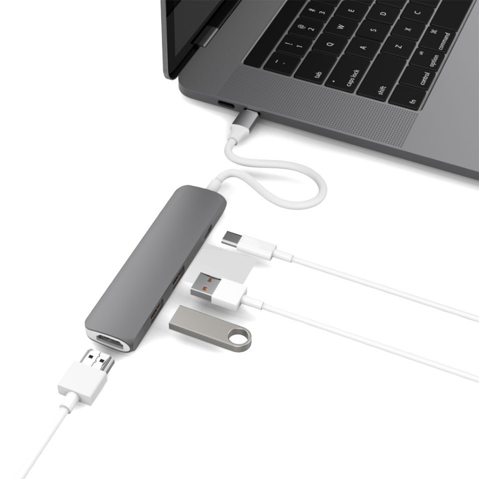 Cổng chuyển HyperDrive 4-in-1 HDMI 4K, USB-C Hub cho Macbook & Devices