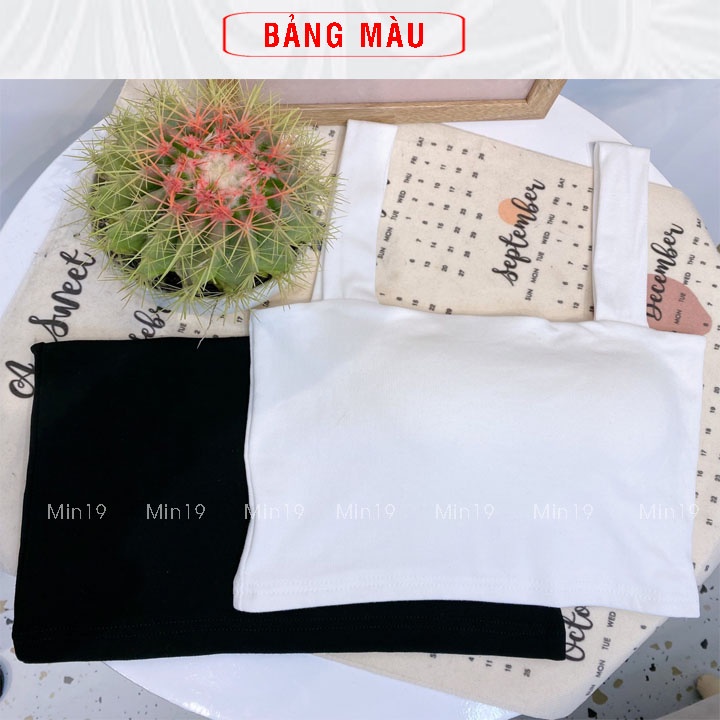 Áo 2 Dây Nữ Croptop Bản To Hở Lưng Có Mút Ngực Kiểu Ovesize Dáng Ôm Body Thể Thao 100% Cotton Màu Trắng Đen Thời Trang