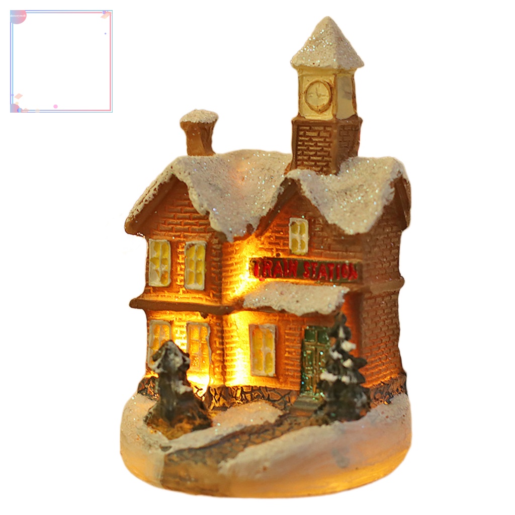 Ngôi Nhà Bằng Nhựa Phát Sáng Trang Trí Giáng Sinh