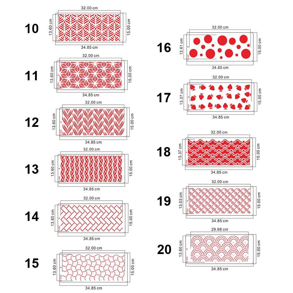 LAKAMIER Khuôn Nhựa Trang Trí Bánh Kem