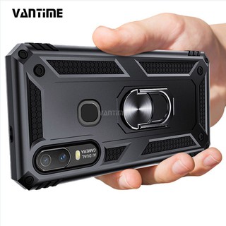 Ốp lưng cứng có nhẫn móc tay cho điện thoại Vivo Y11 2019