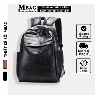 Balo da nam , balo thời trang mcm hàn quốc mf 330 da cao cấp, size laptop 15inch