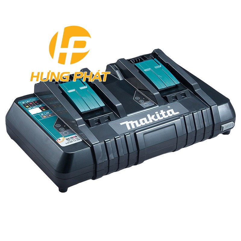 SẠC NHANH 2 CỔNG MAKITA DC18RD  (196933-6) chính hãng