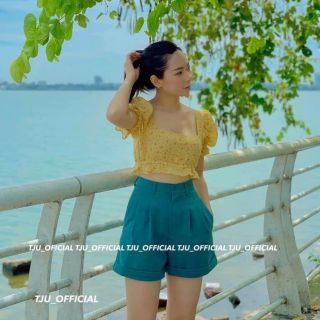 Quần sooc nữ gập gấu K002