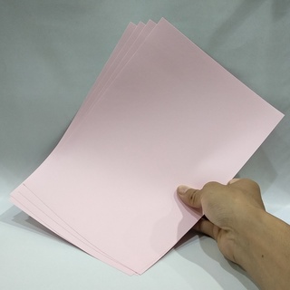 Giấy bìa cứng màu hồng A4 định lượng 160gsm