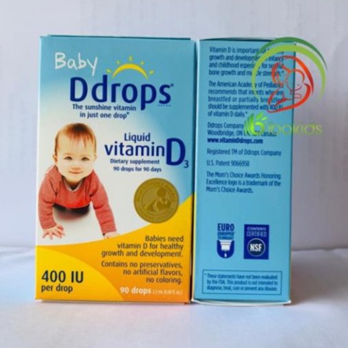 Vitamin D3 Cho Trẻ Sơ Sinh 90 Giọt