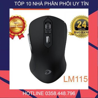 Chuột không dây dareu lm115g black, chuột wireless dareu lm115g hàng chính hãng