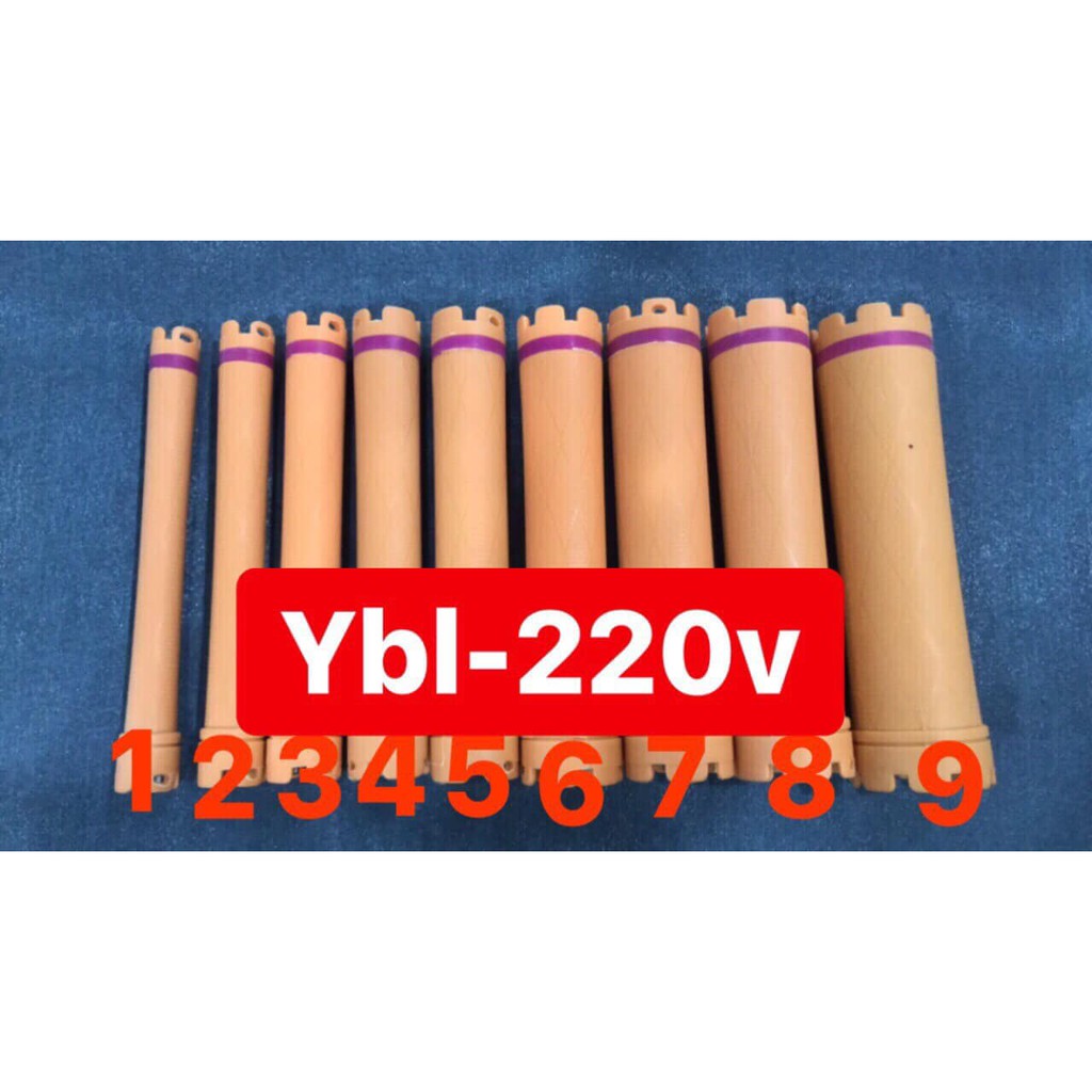 COMBO 10 TRỤC UỐN NÓNG KỸ THUẬT SỐ, XƯƠNG ỐNG UỐN NÓNG SETTING LOẠI DÀI YBL MÀU VÀNG