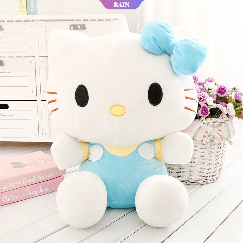 Thú Nhồi Bông Hình Hello Kitty Sanrio Dễ Thương 20cm Trang Trí Phòng Cho Bé