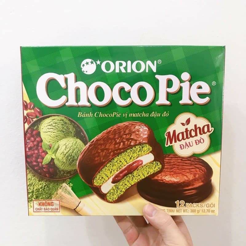 Bánh Chocopie vị Matcha đậu đỏ