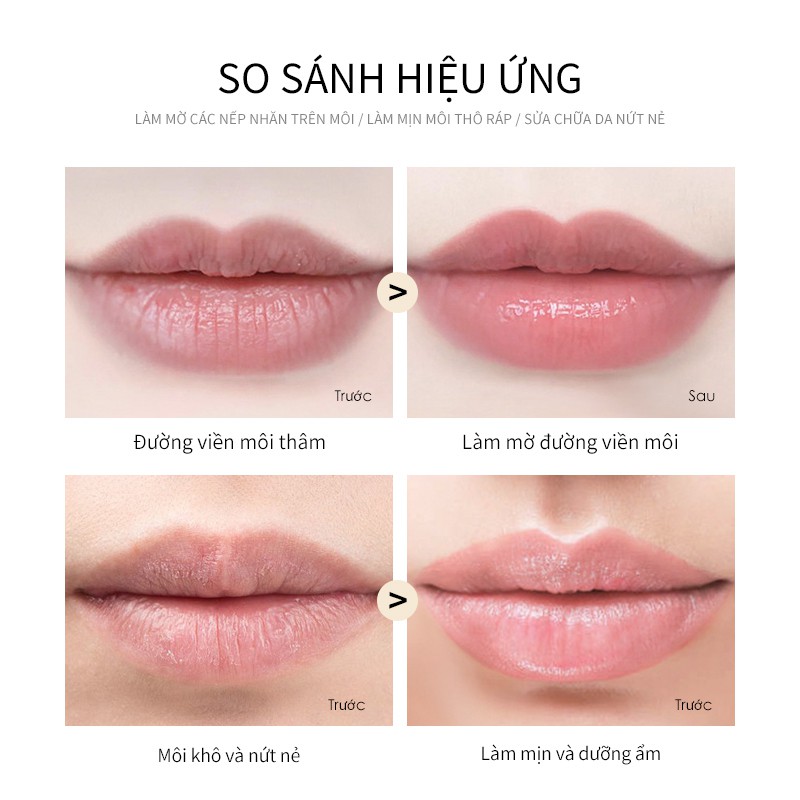 Kem Lót QIBEST QL36 23.5g/pc Hương Kẹo Trang Điểm Dưỡng Ẩm Phục Hồi Cho Môi | BigBuy360 - bigbuy360.vn