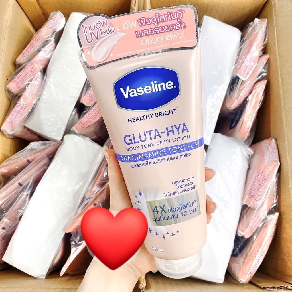 Sữa Dưỡng Thể Vaseline Gluta-HYA 10X Dưỡng Trắng Mờ Thâm Serum Burst Lotion Thái Lan
