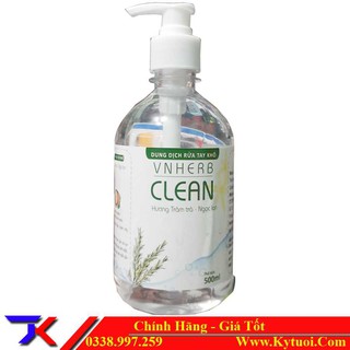 Rửa Tay Khô Diệt Khuẩn VNHERB CLEAN Chai 500ml
