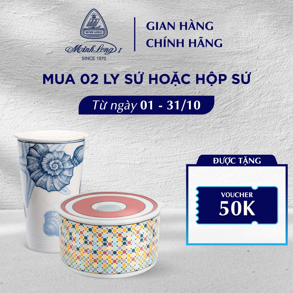 Ly Sứ Dưỡng Sinh Minh Long 480ml - Kiểu 1 - Đại Dương
