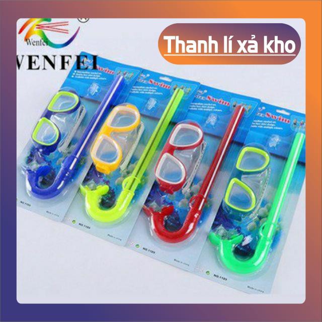 [Giảm 50%] Bộ Kính bơi có Ống Thở Wenfei Swim 1189 - Dùng Cho Trẻ em và người lớn