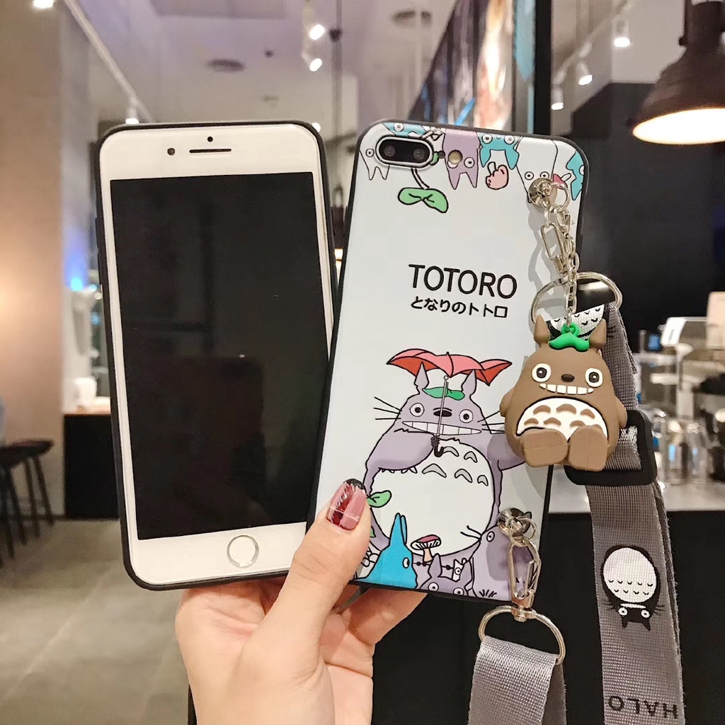 Ốp điện thoại hoạ tiết totoro vẽ tay dành cho Oppo Reno R11s Ax5 R17 A3 F1s A57 R11 R9s