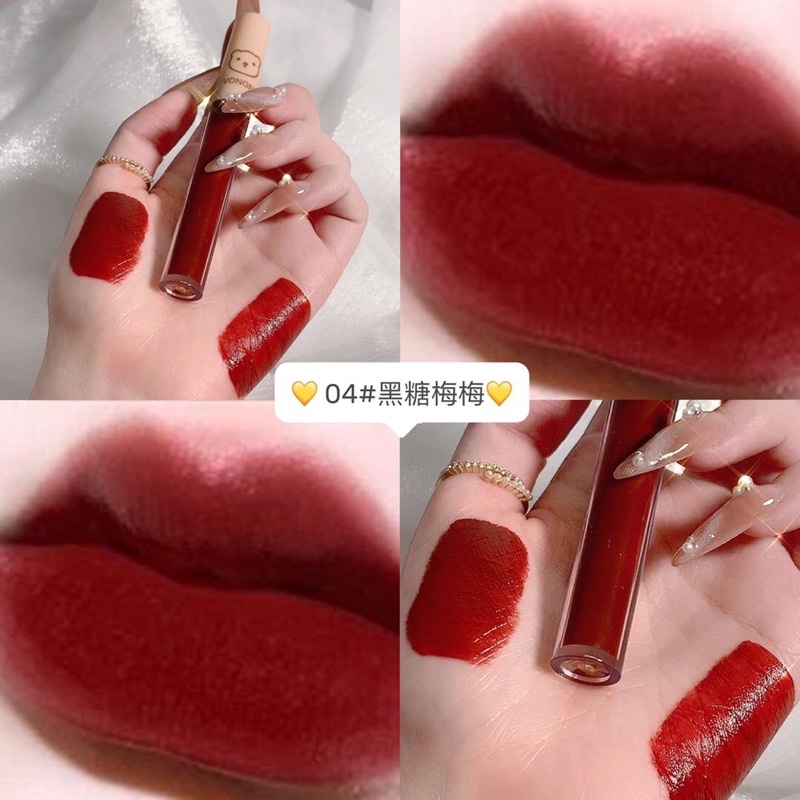 Set 4 Cây Son Kem Lì Vongee Version red, Lipstick 4 màu Lì Mịn Lâu Trôi | BigBuy360 - bigbuy360.vn