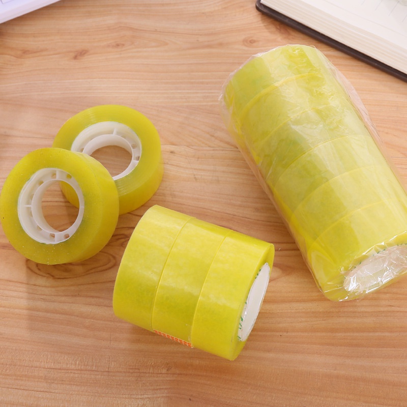 Cuộn băng keo nhỏ cỡ 18mm trong suốt tiện dụng cho học sinh/văn phòng