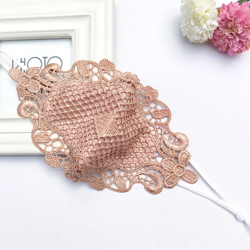 [Hàng mới về] Khẩu trang ren mỏng thông thoáng chống nắng/UV tái sử dụng cho đi xe ngoài trời