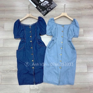 ĐẦM JEANS CỔ U