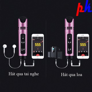 Micro hát karaoke kiêm sound card C16