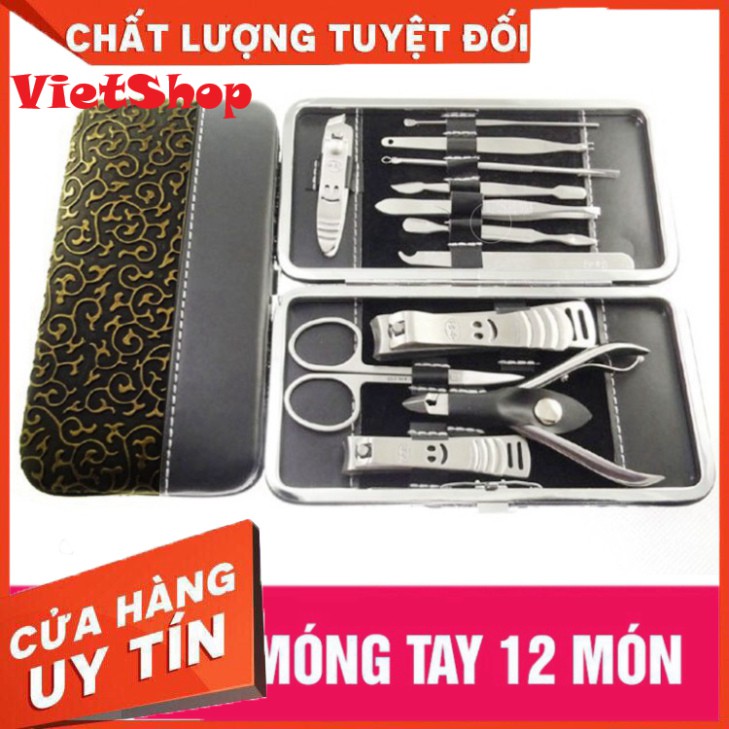 Bộ Dụng Cụ 12 Món Cắt Tỉa, Làm Móng Tại Nhà, Đa Năng Siêu Tiện Dụng, Giá Bán Bằng Giá Bán Sỉ Tại Xưởng - VietShop