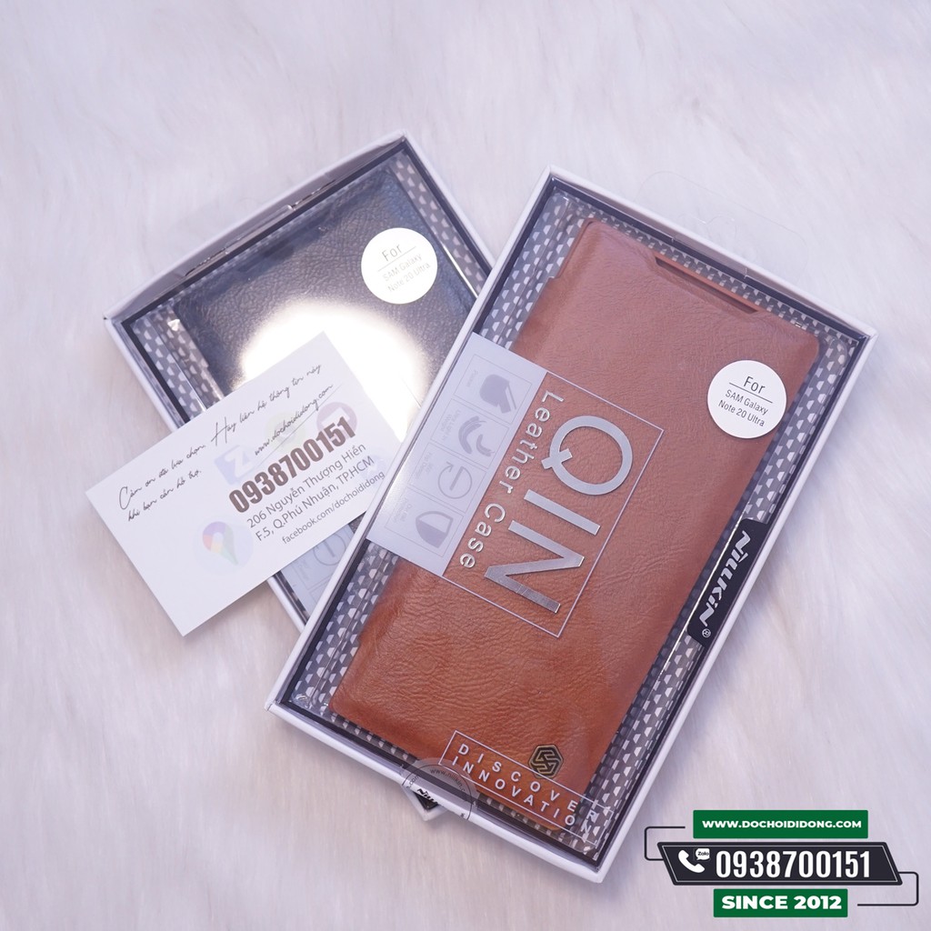 Bao Da Samsung Note 20 Và Note 20 Ultra Nillkin Qin Cao Cấp