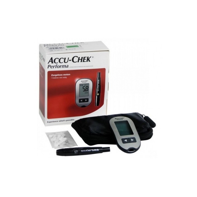 Máy đo đường huyết Accu Chek Performa đơn vị mmol/L