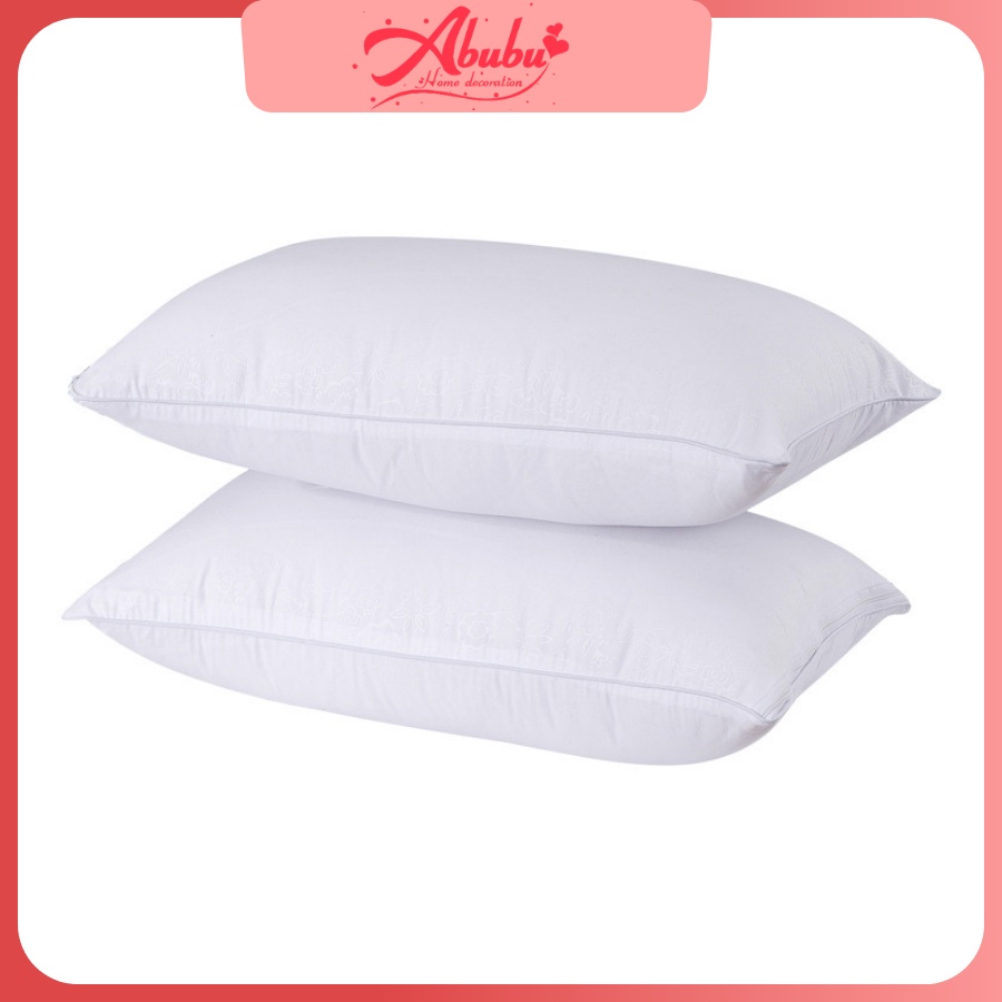 Ruột gối nằm ABUBU Store GN4565 bông gòn loại 0.8kg/cái có dây kéo cao cấp