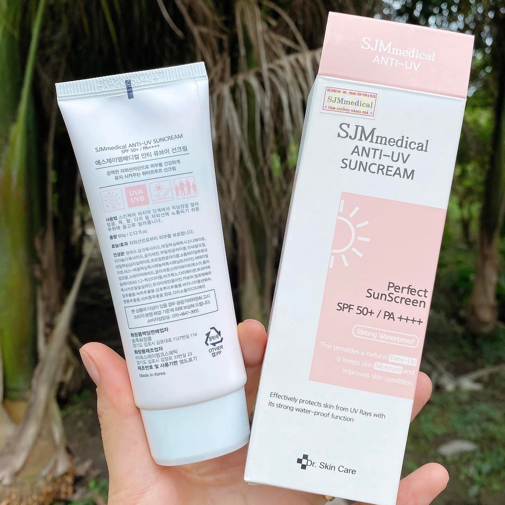 Kem chống nắng SJM Medical Anti UV Perfect SunScreen SPF50+/ PA++++ 60ml date 2025 - Hàng chính hãng Hàn Quốc