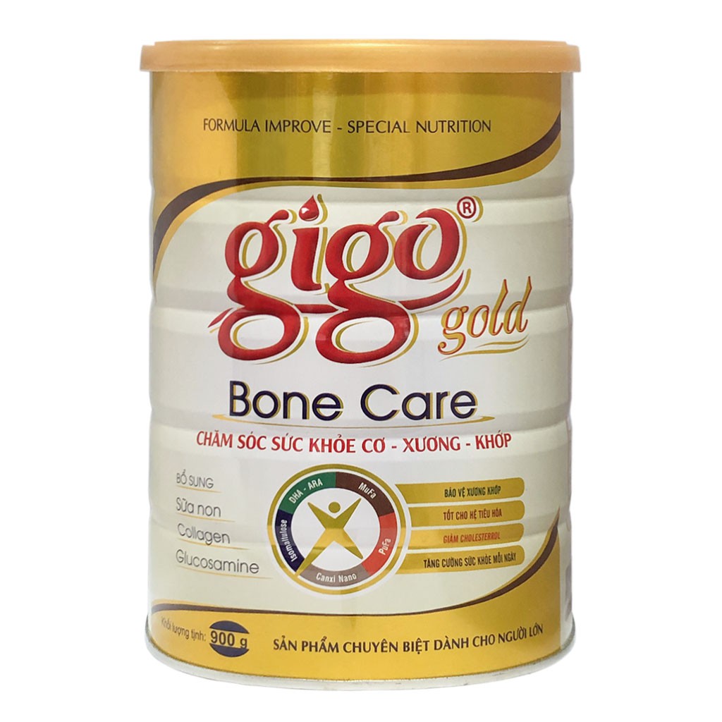 [CHÍNH HÃNG] Sữa Bột Gigo Gold Bone Care Hộp 900g (Chăm sóc sức khỏe CƠ-XƯƠNG-KHỚP)