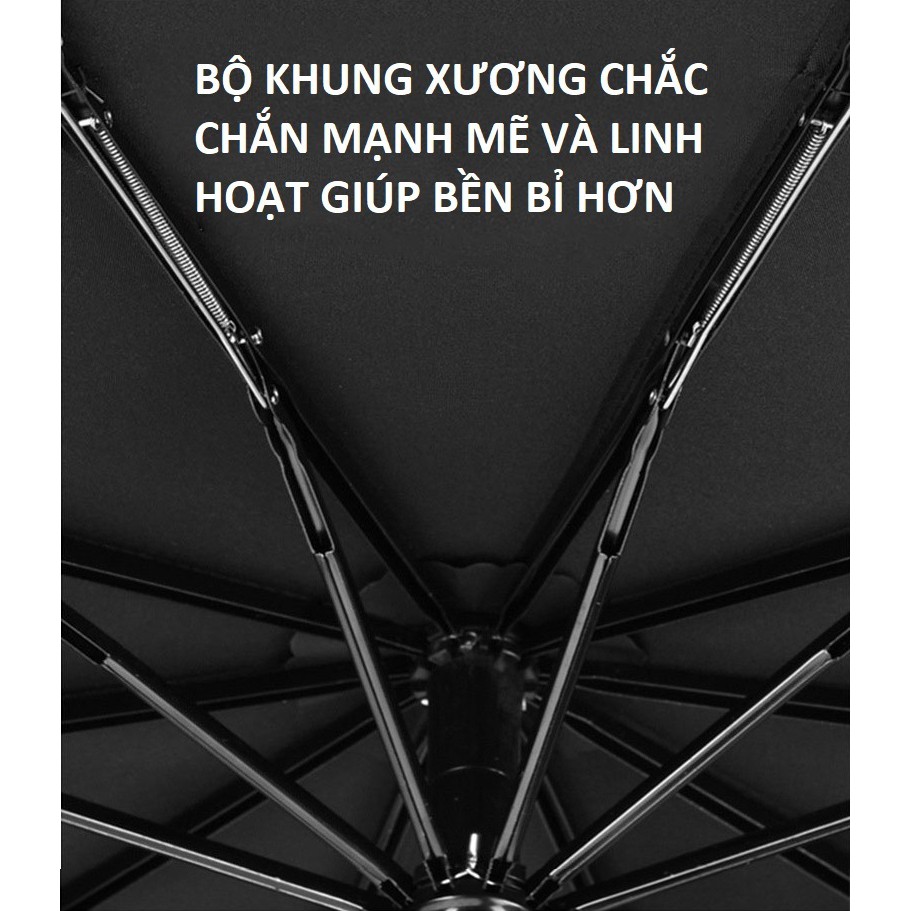 Ô dù cầm tay gấp gọn, ô che mưa, ô che nắng, tự động đóng mở, chống tia UV - Quà tặng theo các hãng xe ô tô