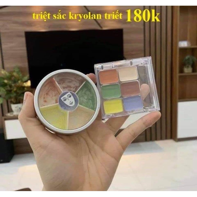 Che khuyết điểm triệt sắc Kryolan dạng ô nhỏ 6 ô màu che mọi khuyết điểm